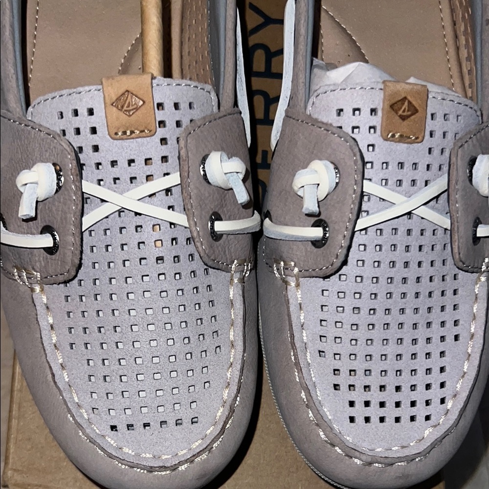 Sperry Women's Gray Boat Shoes - Picture 3 of 6